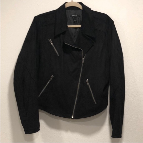 torrid Jackets & Blazers - Torrid Black Suede Moto Jacket